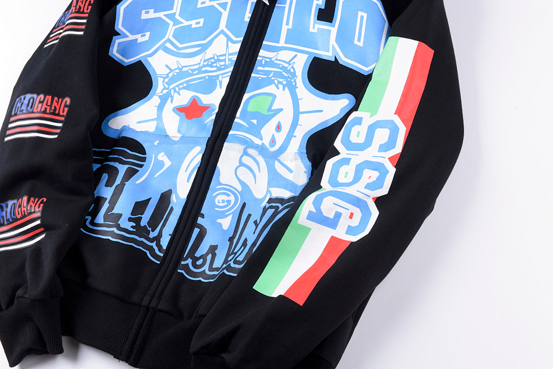 Glo Gang Boyz Worldwide hoodie 饮料卡通男女拉链卫衣 - view 6
