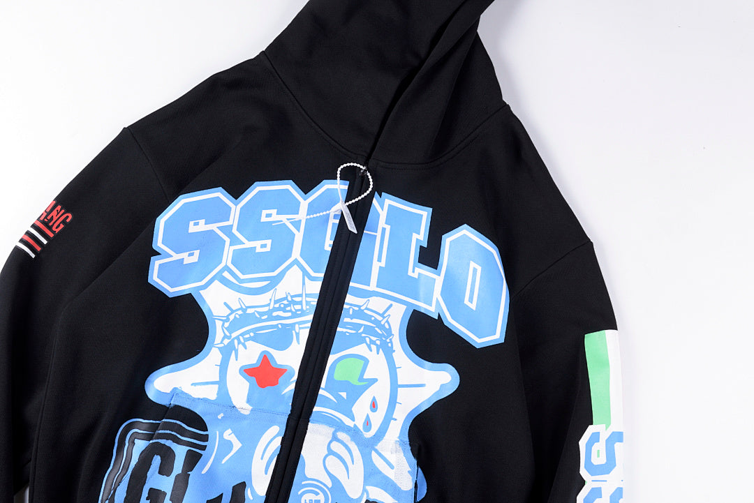 Glo Gang Boyz Worldwide hoodie 饮料卡通男女拉链卫衣 - view 8