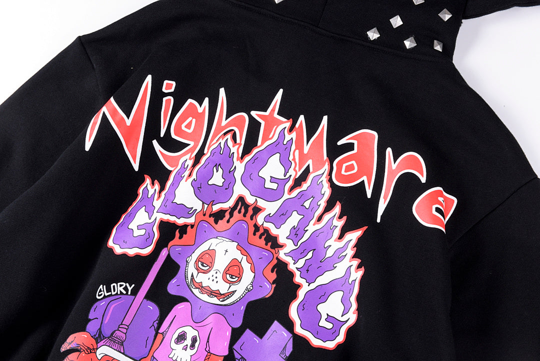 Glo Gang Halloween Full Zip Hoodie 万圣节系列连帽卫衣 - view 9