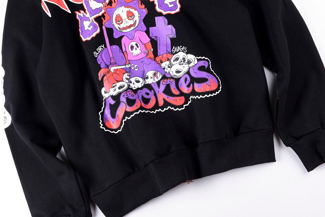 Glo Gang Halloween Full Zip Hoodie 万圣节系列连帽卫衣 - view 11