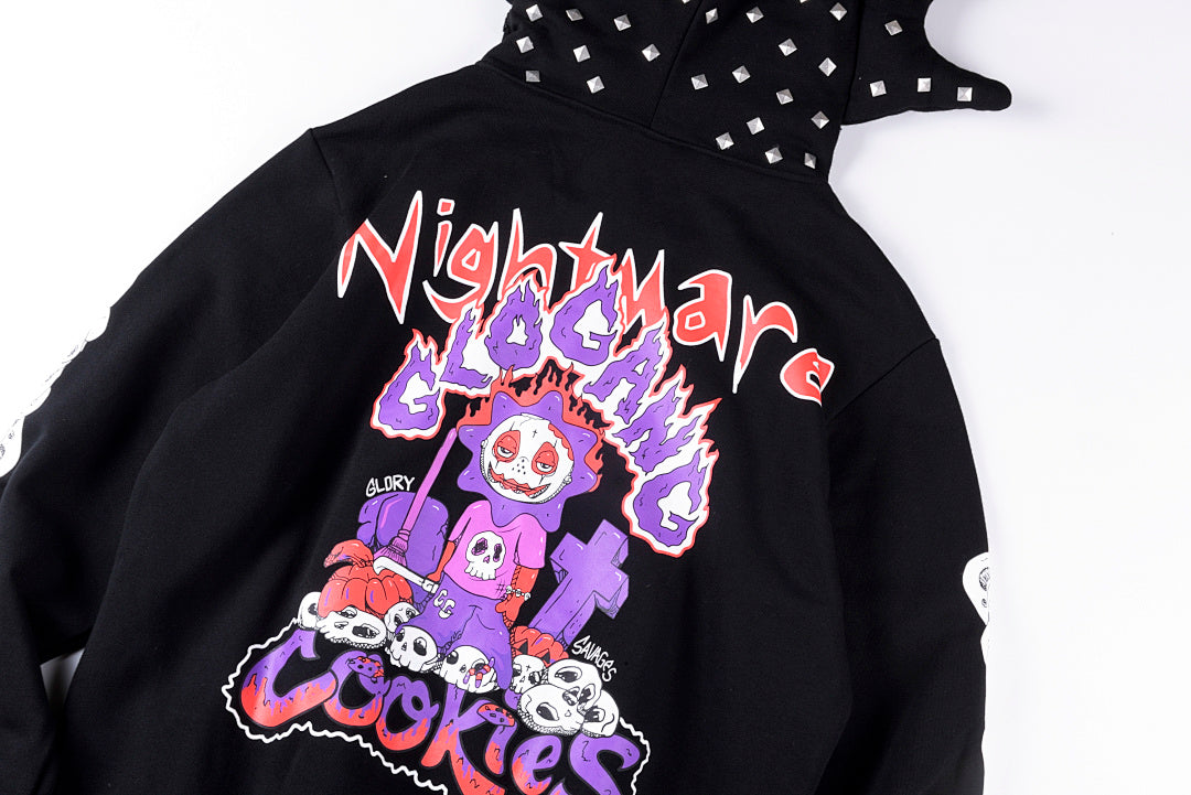 Glo Gang Halloween Full Zip Hoodie 万圣节系列连帽卫衣 - view 12