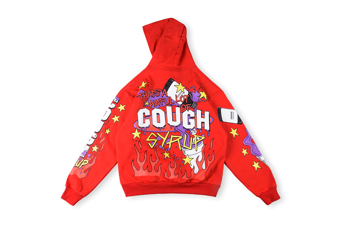 That's A Awful Lot of Cough Syrup Red Hoodie休闲连帽卫衣 - view 16