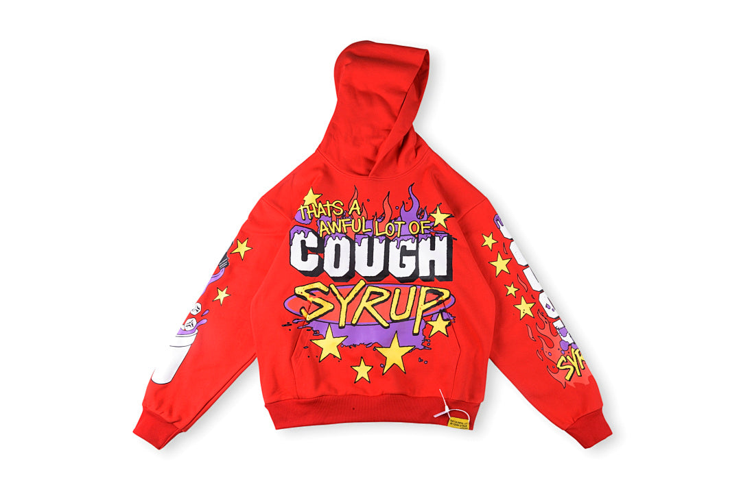 That's A Awful Lot of Cough Syrup Red Hoodie休闲连帽卫衣 - view 17
