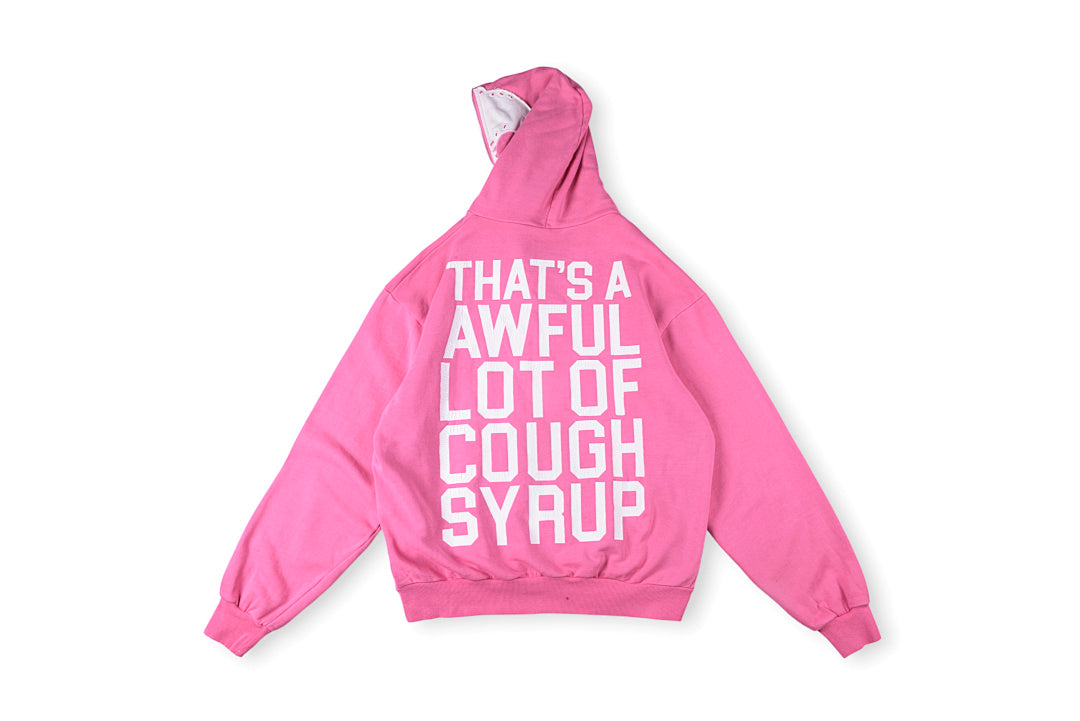 That's A Awful Lot of Cough Syrup骷髅刺绣裂纹印花休闲套装卫衣 - view 11