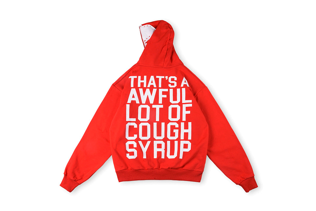 That's A Awful Lot of Cough Syrup骷髅刺绣裂纹印花休闲套装卫衣 - view 13