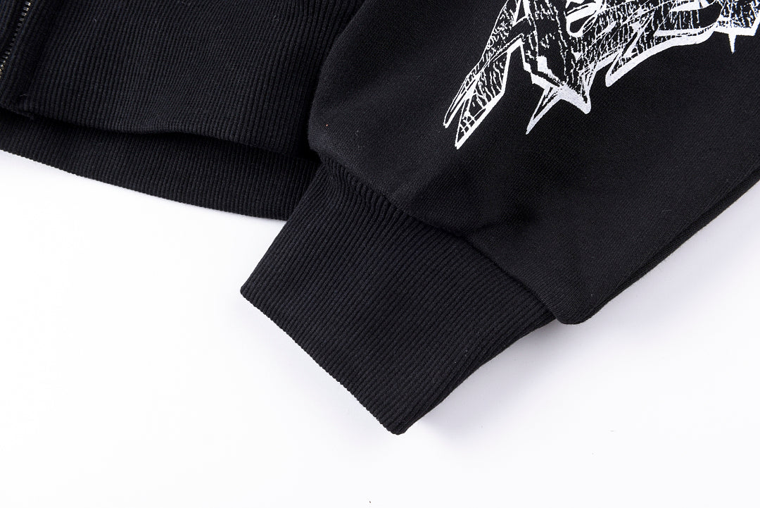 Hellstar Studios Graffiti Zip Up Hoodie 印花套装连帽卫衣 - view 5