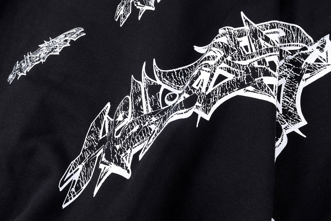 Hellstar Studios Graffiti Zip Up Hoodie 印花套装连帽卫衣 - view 8