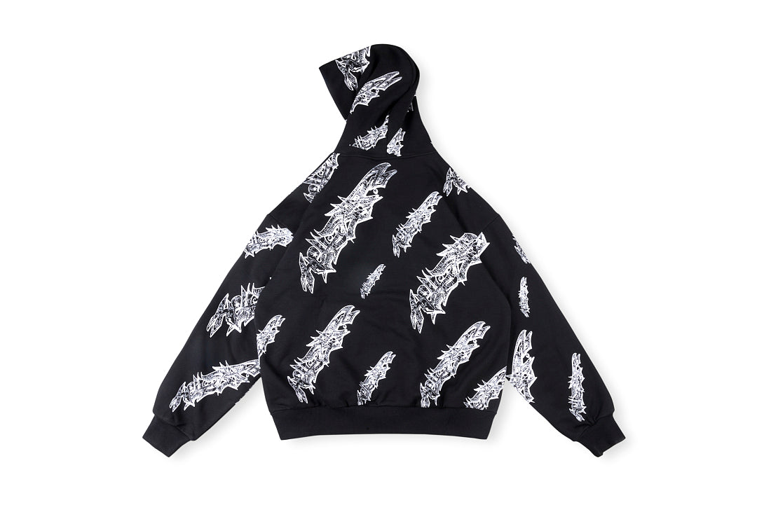 Hellstar Studios Graffiti Zip Up Hoodie 印花套装连帽卫衣 - view 11