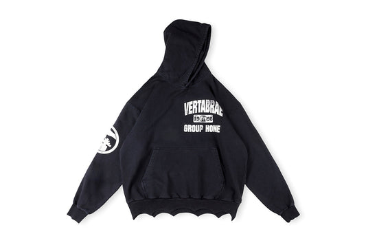 Vertabre Tattoo Zip Up Hoodie 洗水做旧男女款套装卫衣 - view 11