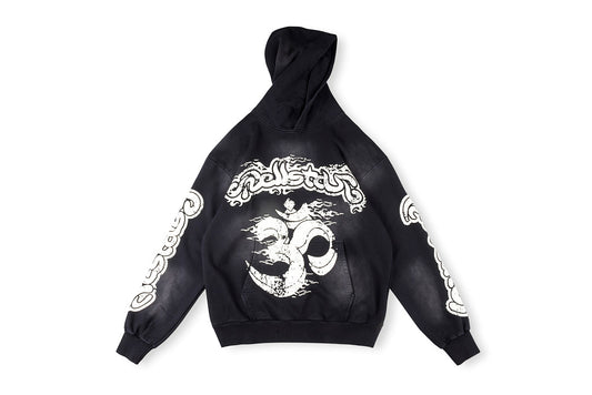 Hellstar Studios Yoga Hoodie 高街小众洗水做旧连帽卫衣 - view 12