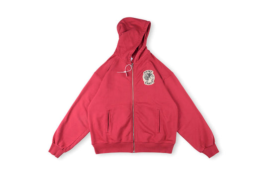 SAINT VANITY ZIP Up Hoodie拉链刺绣连帽卫衣套装 - view 13