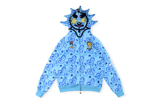 Glo Gang The Glory Full Zip Hoodie饮料卡通镶钻印花刺绣拉链卫衣 - view 12