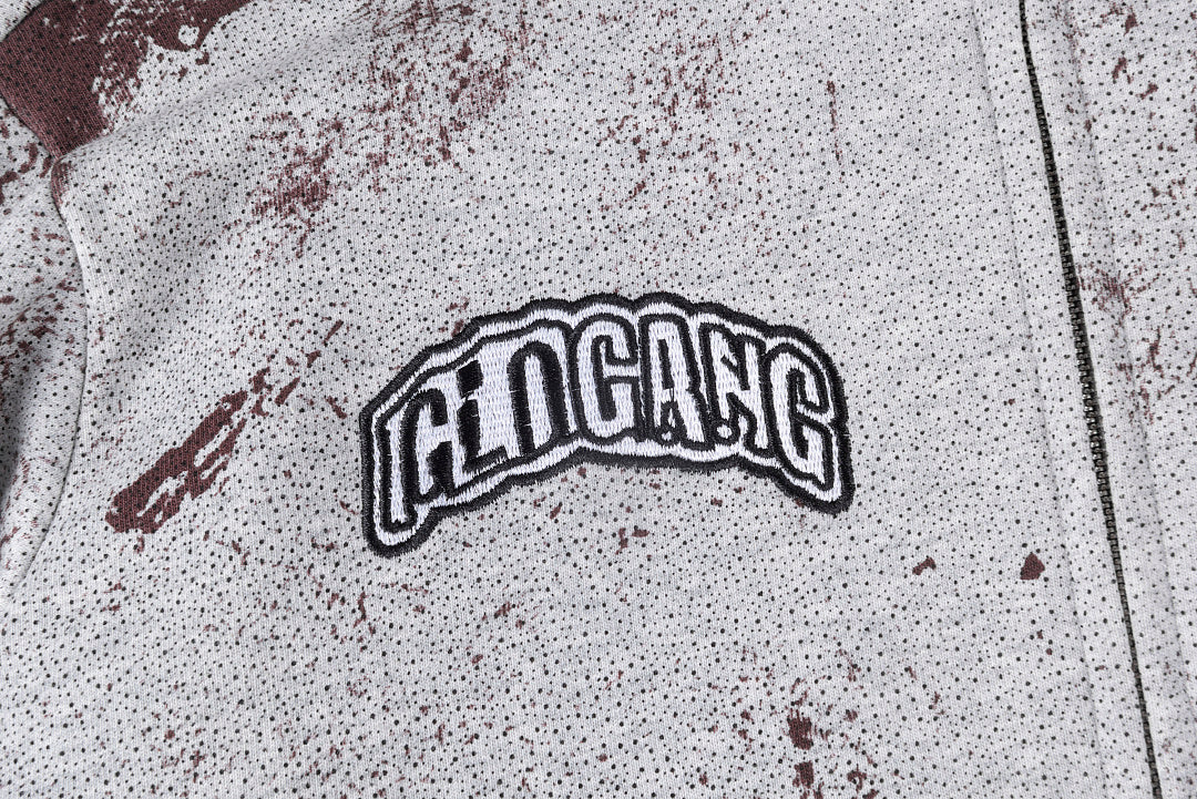 Glo Gang The Glory Full Zip Hoodie饮料卡通印花刺绣拉链卫衣 - view 4