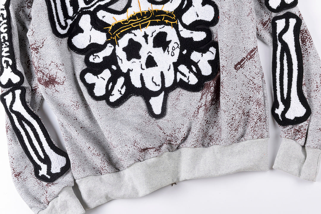 Glo Gang The Glory Full Zip Hoodie饮料卡通印花刺绣拉链卫衣 - view 10