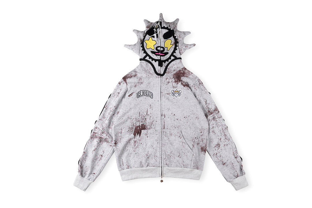Glo Gang The Glory Full Zip Hoodie饮料卡通印花刺绣拉链卫衣 - view 13
