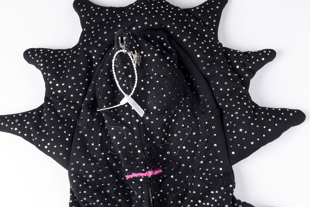 Glo Gang The Glory Full Zip Hoodie 刺绣烫钻套装卫衣 - view 3