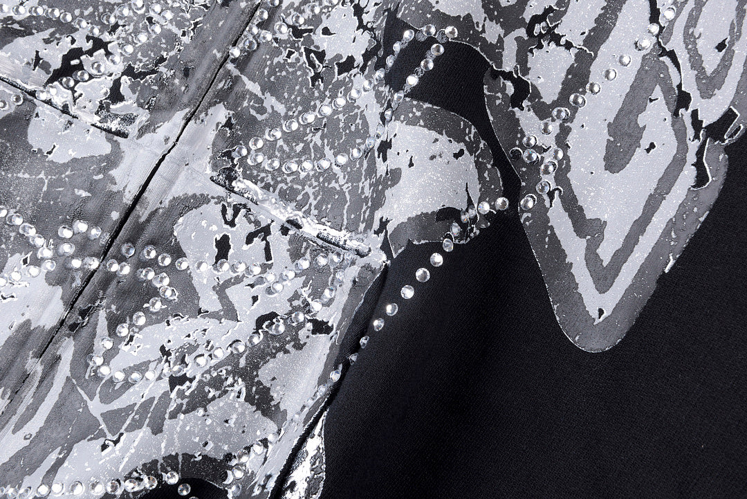 Glo Gang The Glory Full Zip Hoodie 刺绣烫钻套装卫衣 - view 4