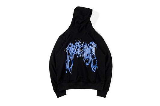 Revenge Black Hoode Lightning Logo 闪电徽标图案帽衫卫衣 - view 10