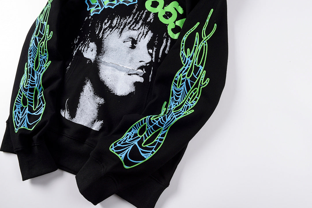 Young Thug Sp5der 555555 Hoodie 美潮明星合作款套头连帽衫卫衣 - view 7