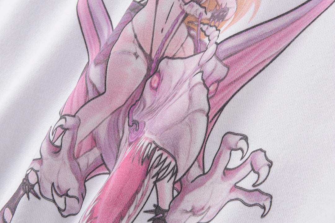 ROSE IN GOOD FAITH SOFT LANDING HOODLE 漫画风卫衣 - view 5