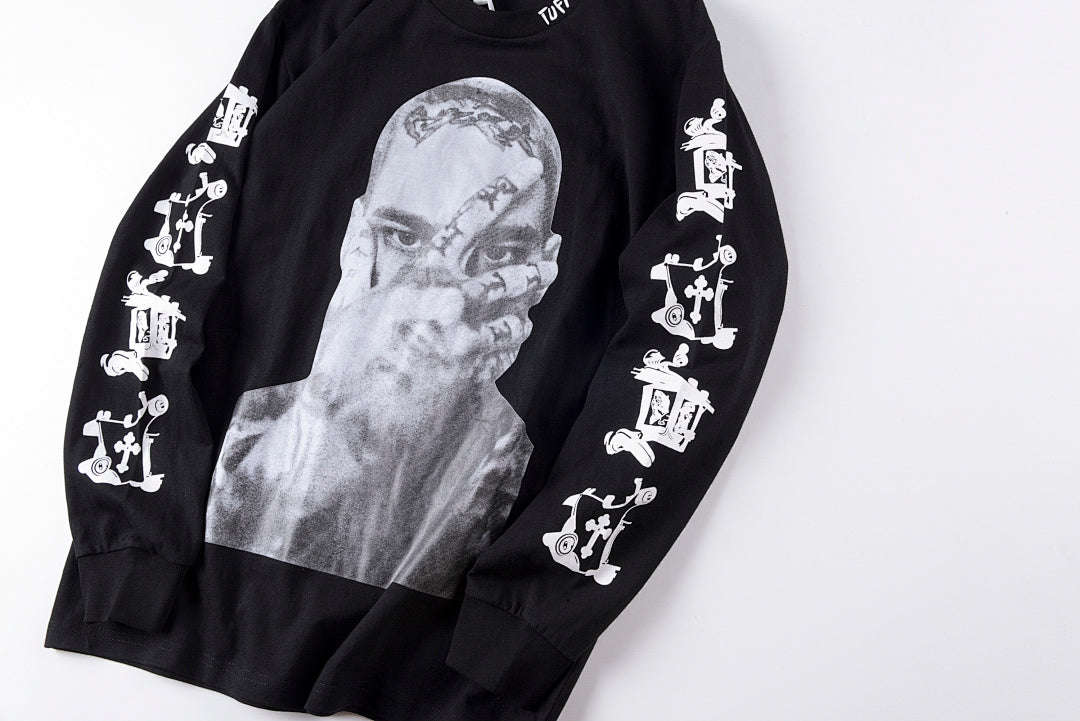 Tuff Crowd STEVE WIEBE Tee 欧美潮流狗头人像字母长T - view 4