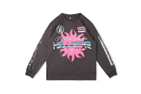 Hellstar Spiritual Running精神赛跑印花男女长T - view 12