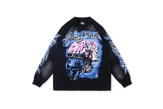 Hellstar Brain Helmet Short Sleeve 做旧水洗长T - view 13