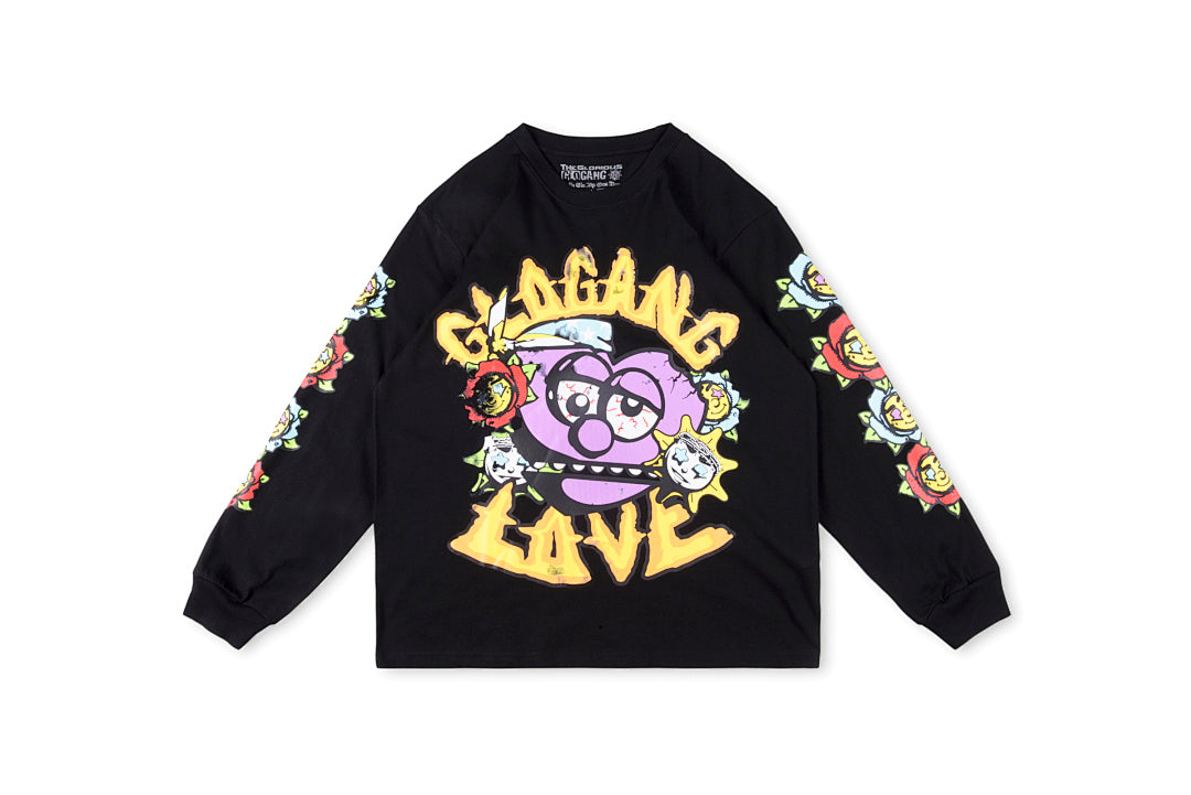 Glo Gang Boyz Woridwide Tee卡通印花男女同款长T - view 14