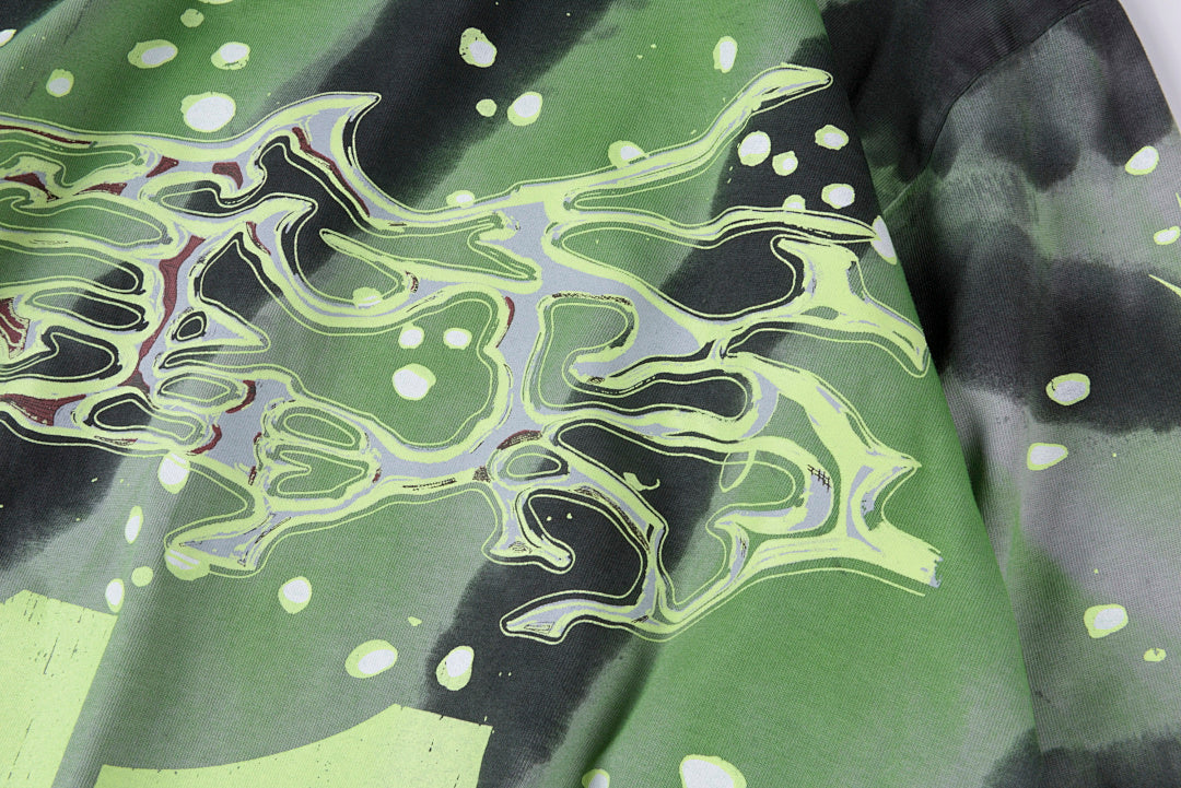 Hellstar studios Moto Cross Long Sleeve Tee扎染休息长T - view 3