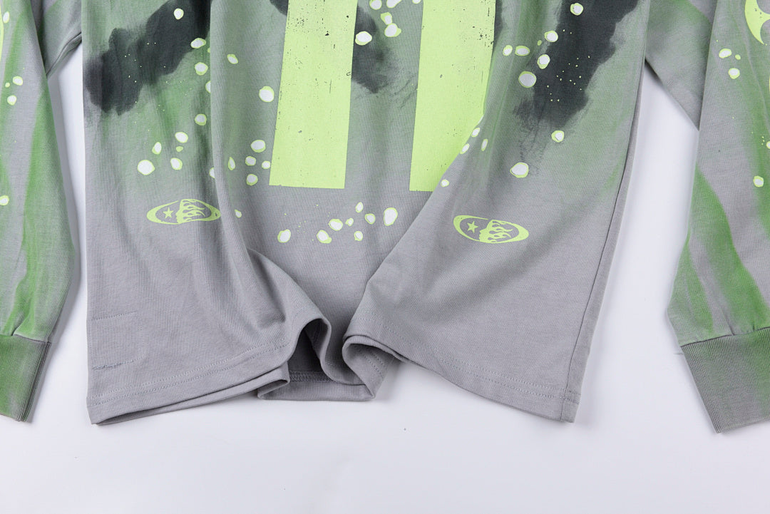 Hellstar studios Moto Cross Long Sleeve Tee扎染休息长T - view 6