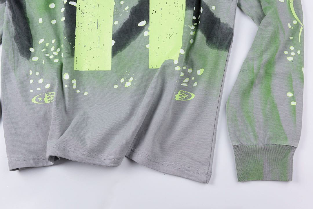 Hellstar studios Moto Cross Long Sleeve Tee扎染休息长T - view 10