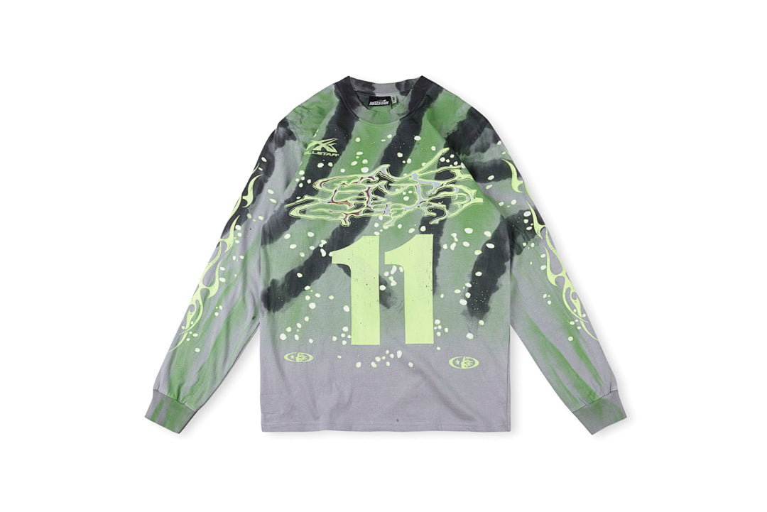 Hellstar studios Moto Cross Long Sleeve Tee扎染休息长T - view 13