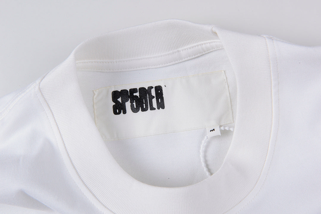 Sp5der worldwide 555555 Beluga Heather Grey休闲长T - view 3