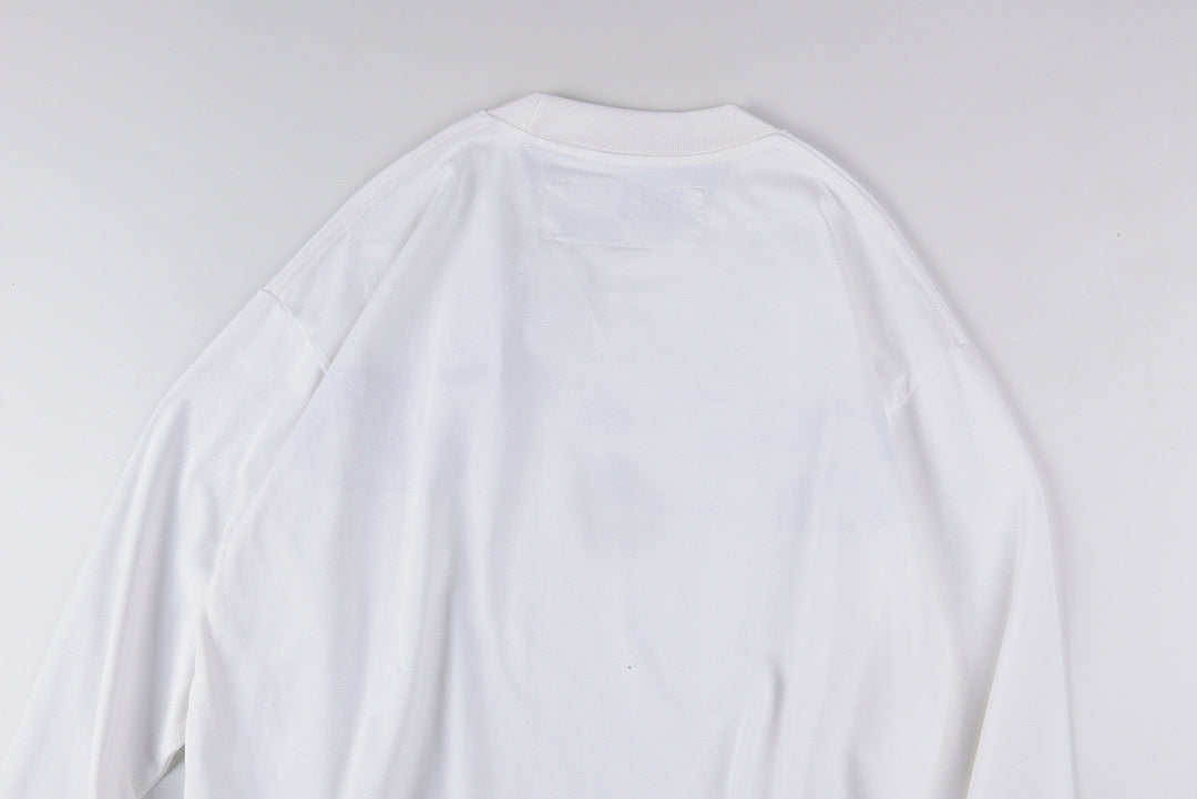 Sp5der worldwide 555555 Beluga Heather Grey休闲长T - view 8