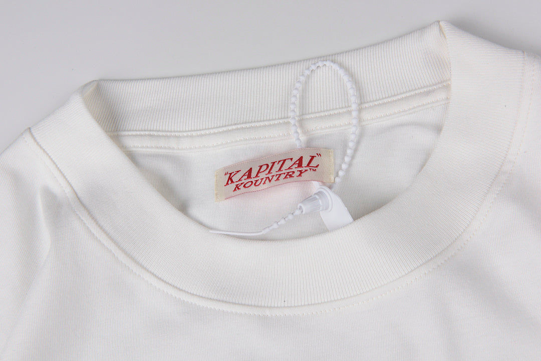 kapital kountry 平田日系休闲字母印花休闲长T - view 2