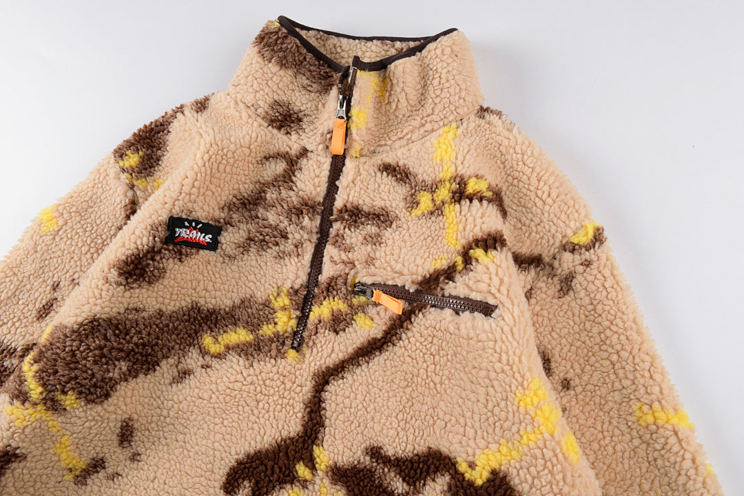 Travis Scott Cactus Trails Sherpa Zip-Up 羊羔绒迷彩夹克外套 - view 7
