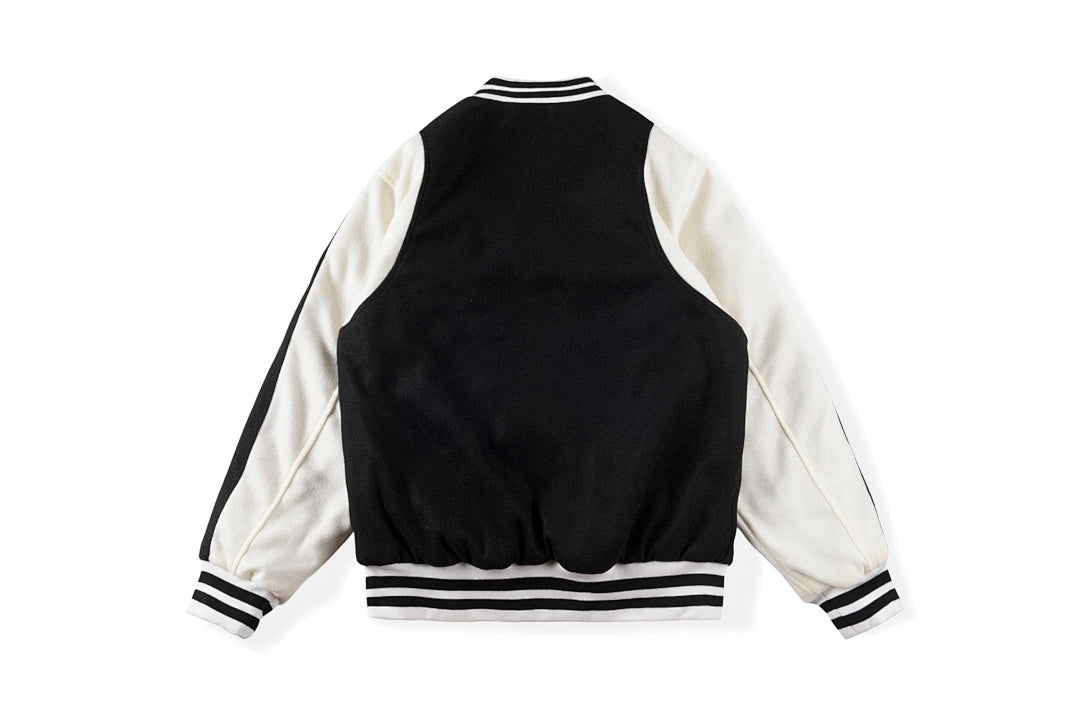 Revenge Varsity Letterman Jacket 刺绣拼接棒球服棉衣夹克外套 - view 8