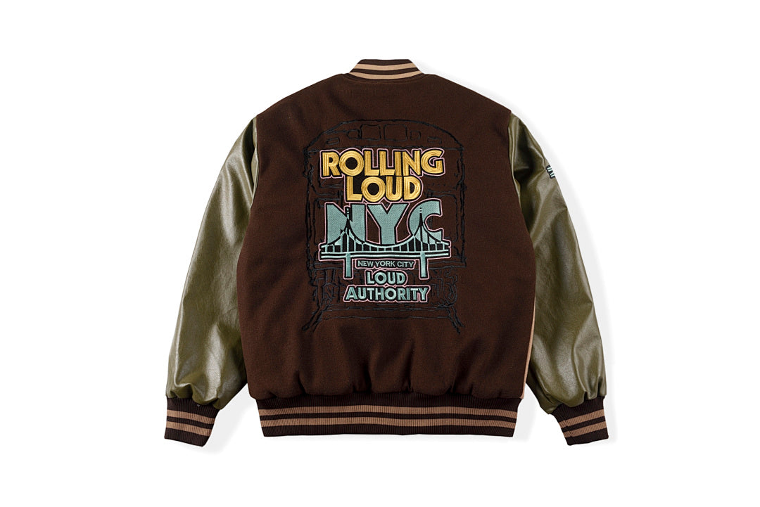 Travis Scott rolling lou Cotw Nyc Jacket 重工刺绣棒球服夹克 - view 14