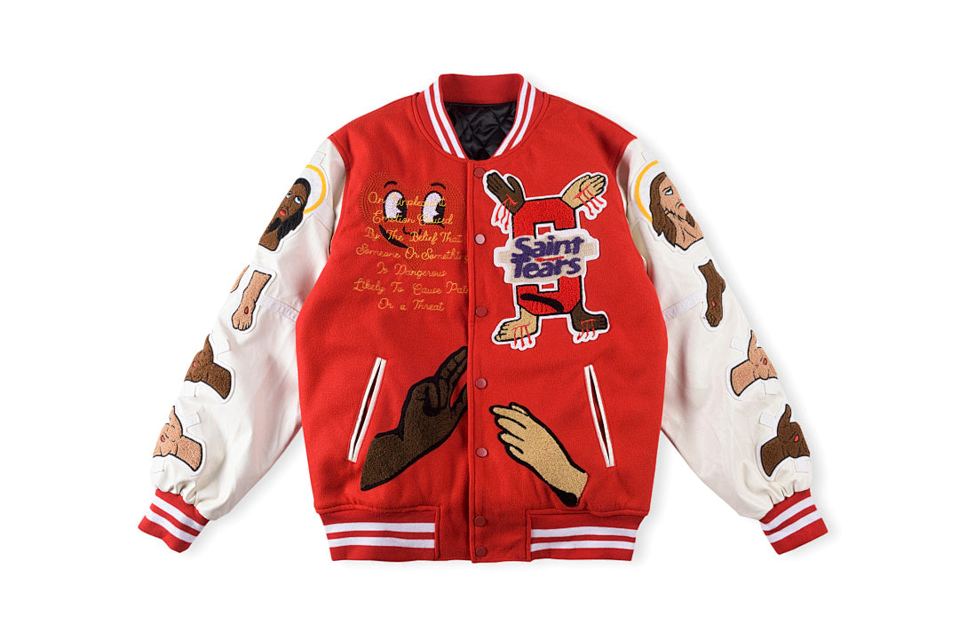 詹姆斯同款price stadium jacket重工全刺绣工艺棒球运动夹克外套 - view 18