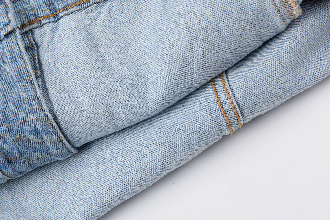 Sp5der 555555 demin jean jacket 印花牛仔外套 - view 1
