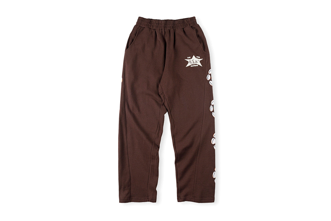 Barriers Live free brown Hoodie 贝壳大logo男女长裤 - view 12