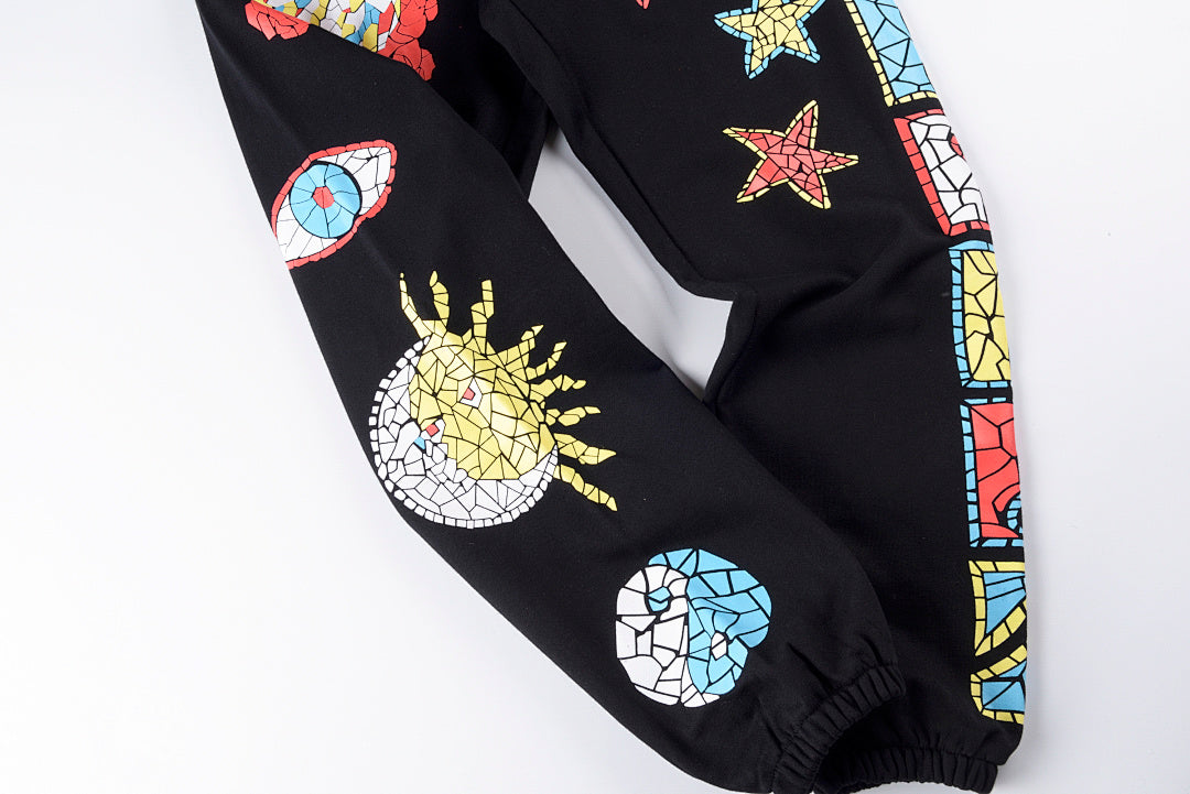 SMILEYR MARKET MOSAIC HOODIE图案印花秋冬百搭卫裤 - view 3