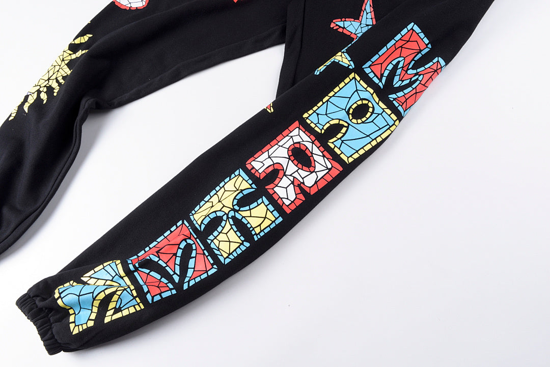 SMILEYR MARKET MOSAIC HOODIE图案印花秋冬百搭卫裤 - view 4