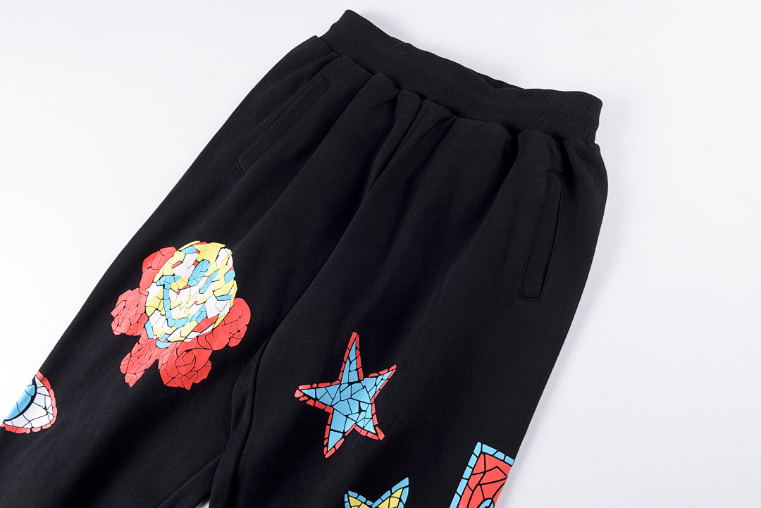 SMILEYR MARKET MOSAIC HOODIE图案印花秋冬百搭卫裤 - view 5