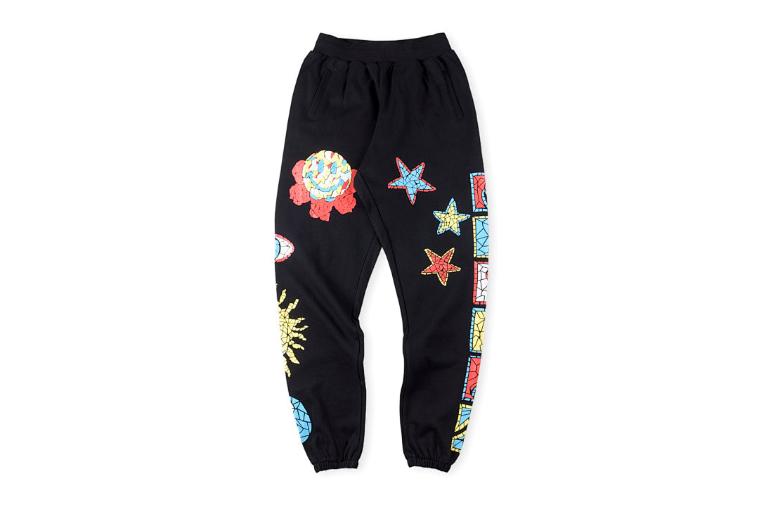 SMILEYR MARKET MOSAIC HOODIE图案印花秋冬百搭卫裤 - view 8