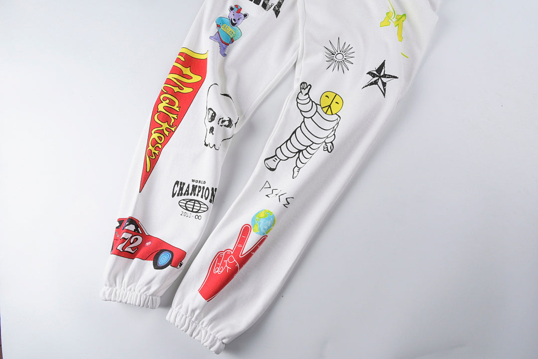 SMILEYR MARKET MOSAIC HOODIE 连帽衫时尚百搭套装卫裤 - view 4