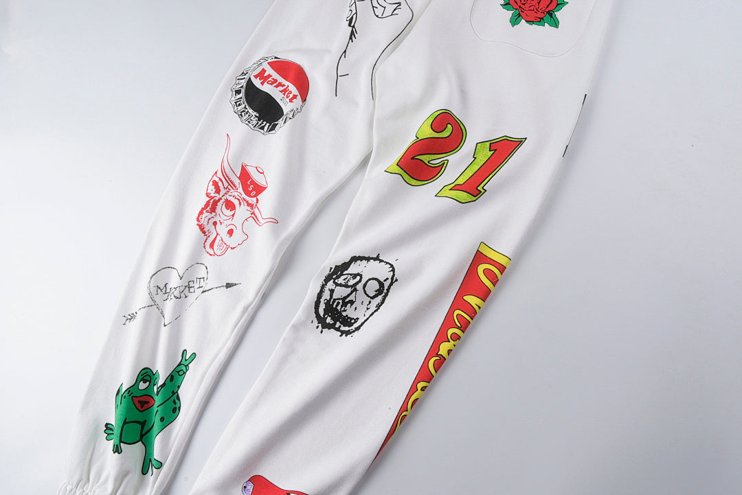 SMILEYR MARKET MOSAIC HOODIE 连帽衫时尚百搭套装卫裤 - view 6