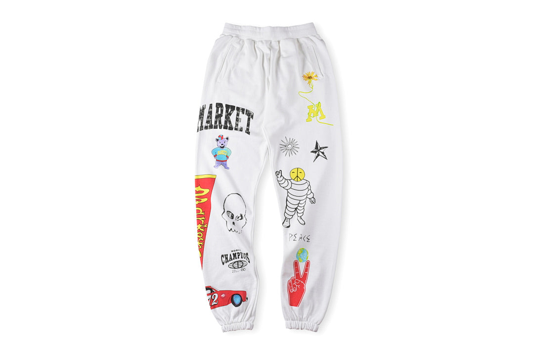 SMILEYR MARKET MOSAIC HOODIE 连帽衫时尚百搭套装卫裤 - view 9