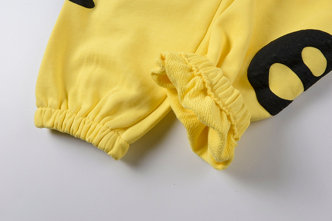 Sp5der 555555 Wed yellow star Hoodie pants香蕉黄男女长裤 - view 7