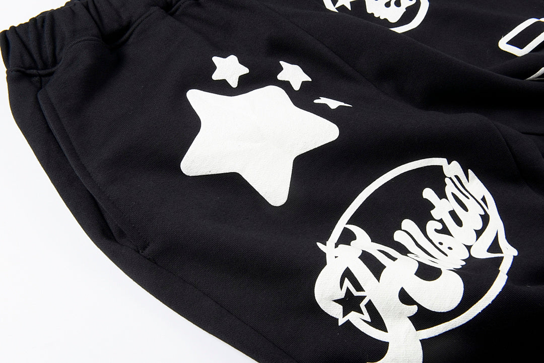Hellstar path to paradise Black Sweatpants 运动休息纯棉长裤 - view 4